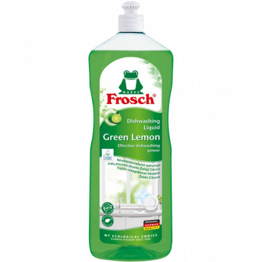 Средство для ручного мытья посуды Frosch Зеленый лимон 1 л (4009175148094/4009175170675) (7289)