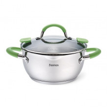 Каструля Fissman Charlotte 2.5л з кришкою-друшляком (1389)