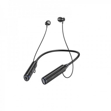 Бездротові спортивні навушники BOROFONE BE64 Perfect neckband BT earphones Black (6941991103704) (15389)