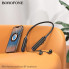 Бездротові спортивні навушники BOROFONE BE64 Perfect neckband BT earphones Black (6941991103704) (15389)