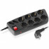 Сетевой фильтр питания REAL-EL REAL-EL RS-10 Protect, 5m, black (EL122300040) (16389)