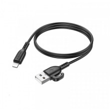 Кабель BOROFONE BX91 USB to iP 2.4A,1m, PVC, PVC connectors, Black (6974443389883) (17389)