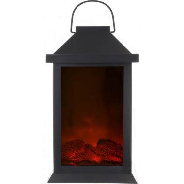 Камін декоративний "Black&Fire" з LED підсвічуванням, 14х15х31см (6389)