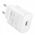 Мережевий зарядний пристрій BOROFONE BA82A Platinum single port PD25W charger(EU) White (6941991112256) (20489)