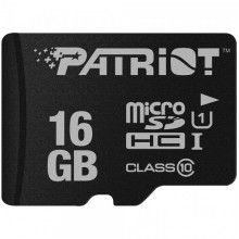 Карта пам'яті microSDHC (UHS-1) Patriot LX Series 16Gb class 10 (PSF16GMDC10) (489)