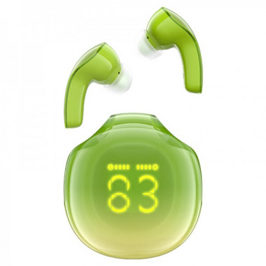 Бездротові навушники ACEFAST T9 Crystal (Air) color bluetooth earbuds Avocado Green (6974316282556) (8489)
