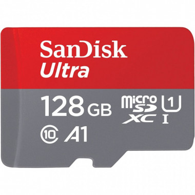 Карта памяти SanDisk 128GB microSD class 10 UHS-I A1 Ultra (SDSQUAB-128G-GN6MN) (21589)