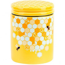 Банка керамічна "Sweet Honey" 650мл для сипучих продуктів, жовтий (2589) Банка керамічна "Sweet Honey" 650мл для сипучих продуктів, жовтий (2589)