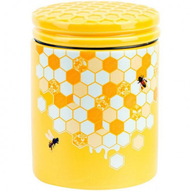 Банка керамічна "Sweet Honey" 650мл для сипучих продуктів, жовтий (2589)