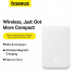 Зовнішній акумулятор Baseus Magnetic Mini Wireless Fast Charge Power Bank 5000mAh 20W Stellar White（With Simple Series Charging Cable Type-C to Typ (P10022107223-00) (589)