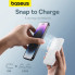 Зовнішній акумулятор Baseus Magnetic Mini Wireless Fast Charge Power Bank 5000mAh 20W Stellar White（With Simple Series Charging Cable Type-C to Typ (P10022107223-00) (589)