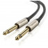 Аудіокабель UGREEN AV128 6.5mm  Male to Male Audio Cable Gray 2m(UGR-10638) (UGR-10638) (19689)