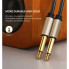 Аудіокабель UGREEN AV128 6.5mm  Male to Male Audio Cable Gray 2m(UGR-10638) (UGR-10638) (19689)