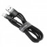 Кабель Baseus Cafule USB 2.0 to Lightning 1.5A 2M Черный/Серый (CALKLF-CG1) (3689)