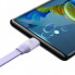 Кабель Baseus Bright Mirror 2 Series Retractable 3-in-1 Fast Charging  Data Cable USB to M+L+C 66W 1.1m Purple (CAMJ010105) (14789)