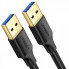 Кабель UGREEN USB-A 3.0 Male to Male Cable 1m (Black) (UGR-10370) (19789)
