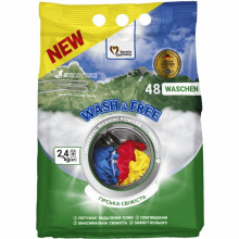 Стиральный порошок Wash&Free Universal Горная свежесть 2.4 кг (4262396143204) (7599)