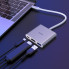 USB-хаб HOCO HB14 Easy use Type-C adapter(Type-C to USB3.0+HDMI+PD) Silver (6931474725790) (14699)